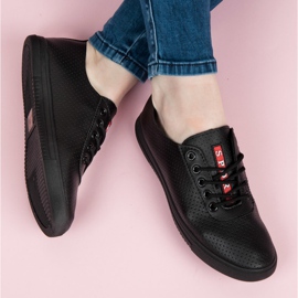 Sneakers Nere Con Traforato nero 1