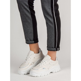 Sneakers Bianche Con Effetto Holo bianco 2