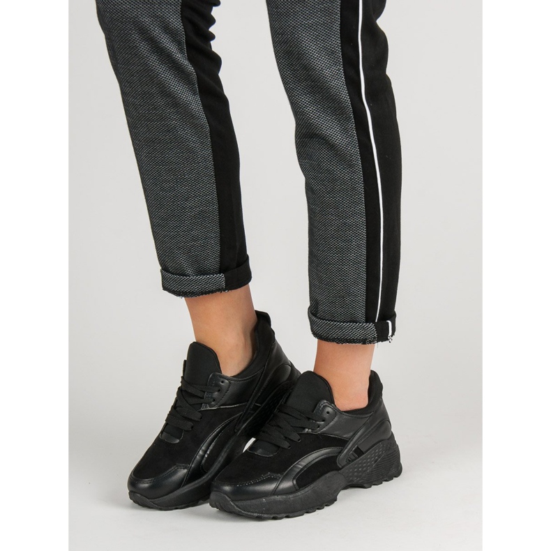 Scarpe da ginnastica senza lacci nero 2