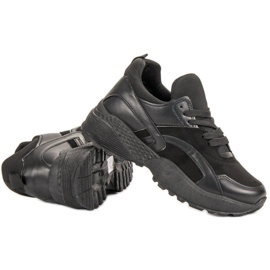 Scarpe da ginnastica senza lacci nero 1