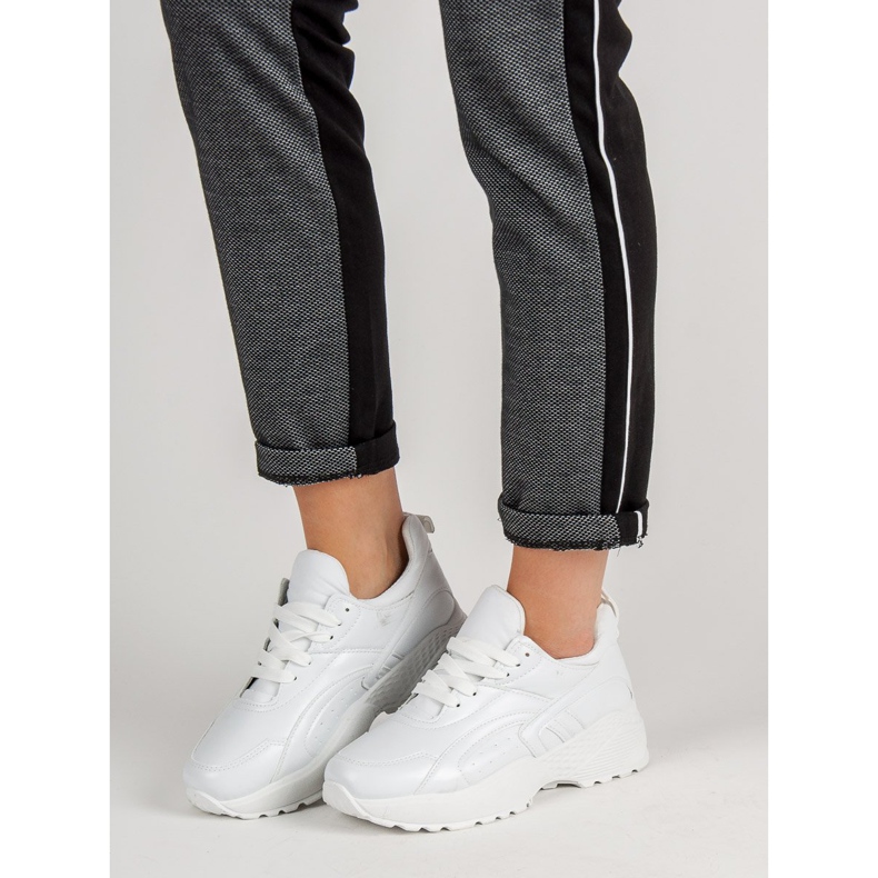 Scarpe da ginnastica senza lacci bianca 1