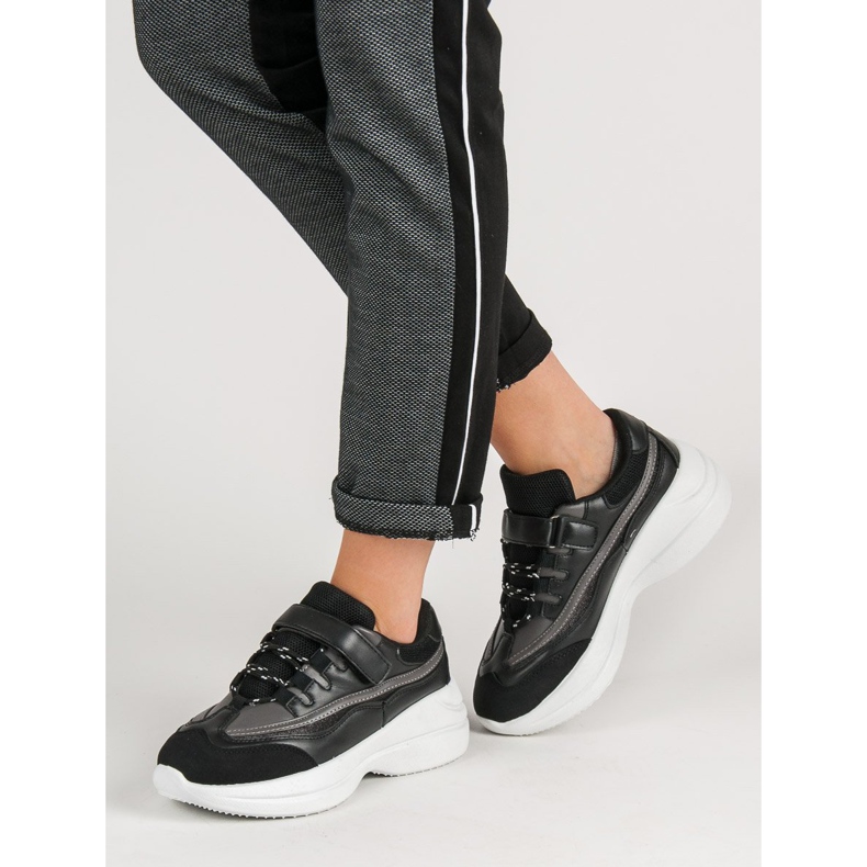 Scarpe da ginnastica nere alla moda nero 1