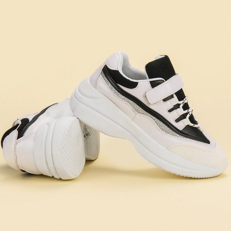 Sneakers BIANCHE E NERE alla moda bianco nero 2