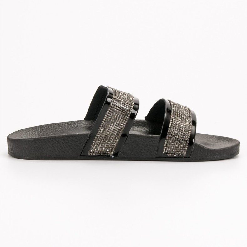 Seastar Pantofole Nere Con Cristalli nero 1