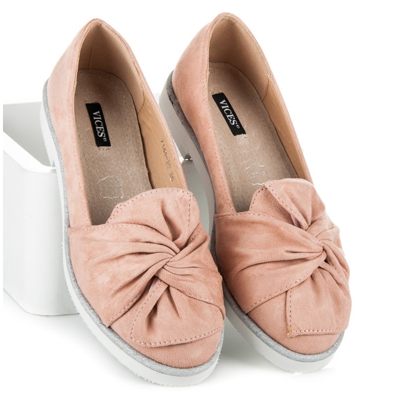 Vices Scarpe Scamosciate Con Decorazioni Glitter rosa 2
