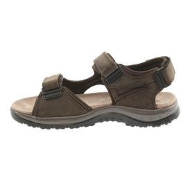 Sandali con velcro, fondo EVA DK marrone chiaro 2