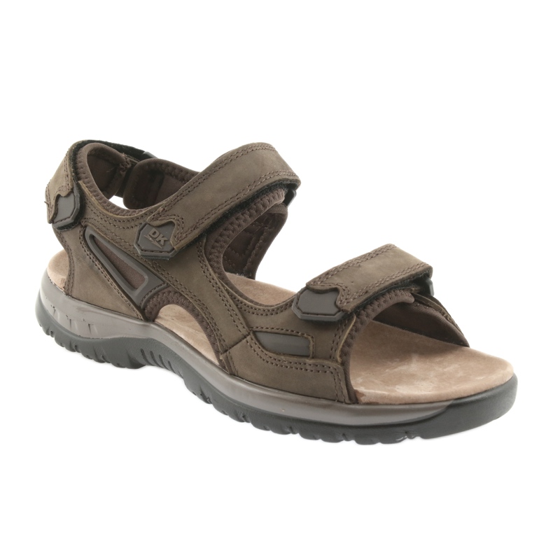 Sandali con velcro, fondo EVA DK marrone chiaro 1