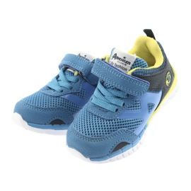 Scarpe sportive blu American Club ES35 giallo blu navy 8