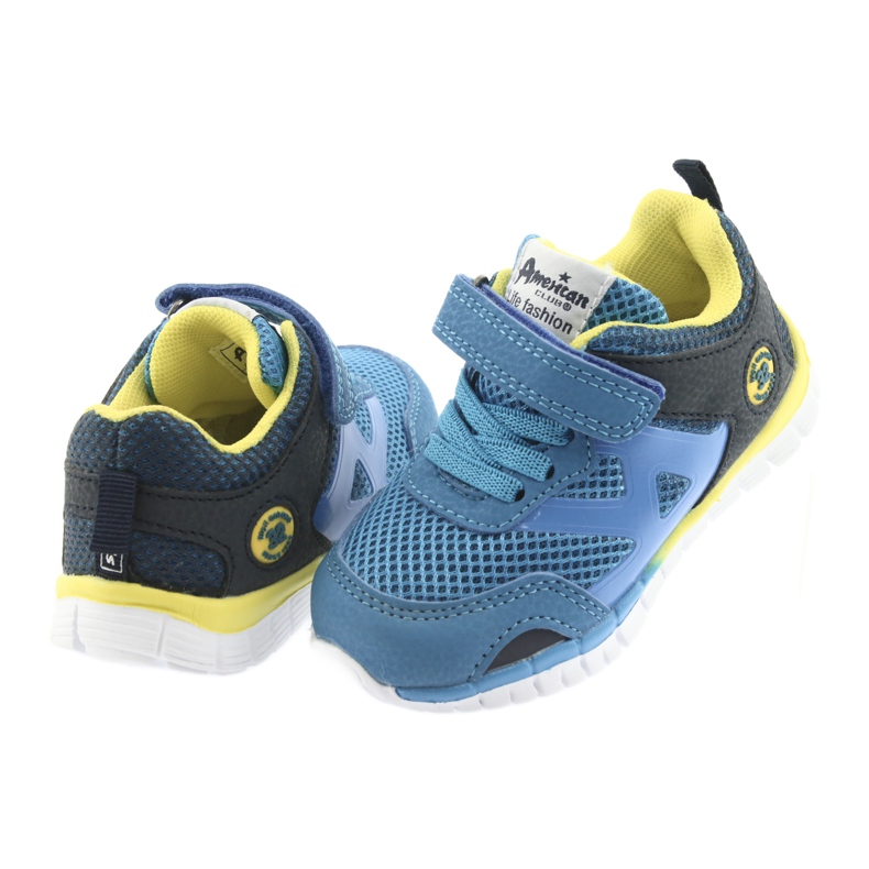 Scarpe sportive blu American Club ES35 giallo blu navy 10