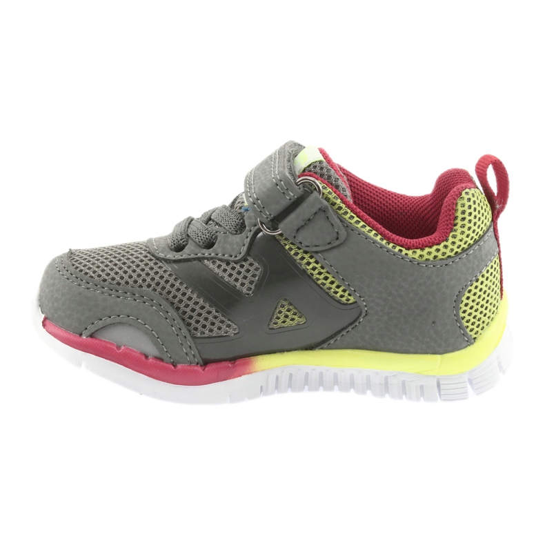Scarpe sportive grigie American Club ES35 grigio giallo rosso 2