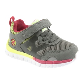 Scarpe sportive grigie American Club ES35 grigio giallo rosso 1