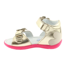 Bartek Sandali in pelle in pelle con una farfalla 51569 Zlotys d'oro 2