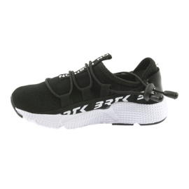Scarpe sportive nere Bartek 55109 sottopiede in pelle bianco nero 2