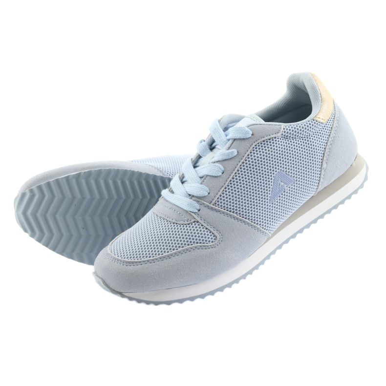 Scarpe sportive blu American Club giallo 5