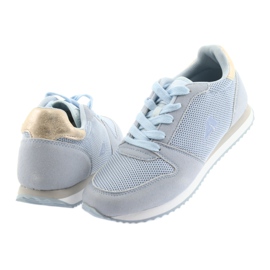 Scarpe sportive blu American Club giallo 4