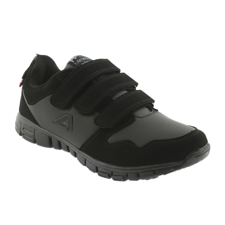 Scarpe sportive American Club FH16 con velcro nere nero 1
