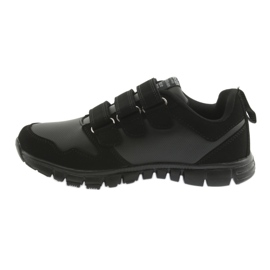 Scarpe sportive American Club FH16 con velcro nere nero 2