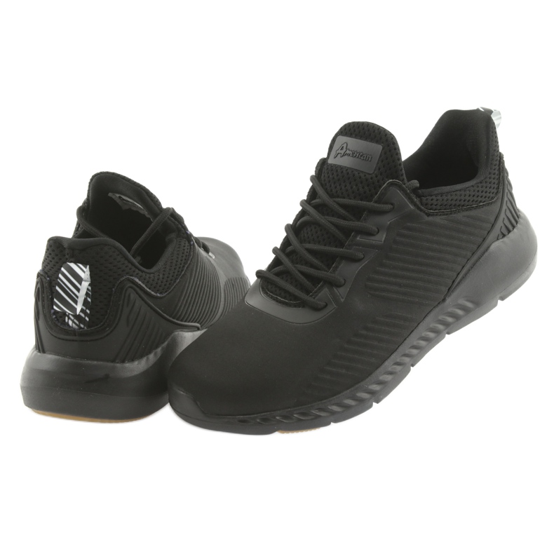 Sneakers sportive American Club FH08 nere nero 4