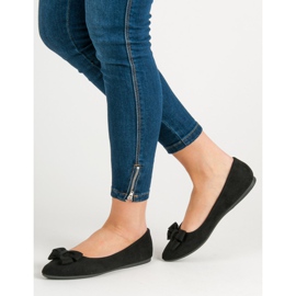 Ch. Creation Ballerina In Pelle Scamosciata In Spitz nero 2