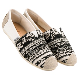 Lady Fashion Slip On Boho Sneakers nero marrone 1