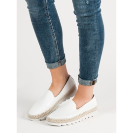 Filippo Scarpe in pelle senza lacci bianca 2