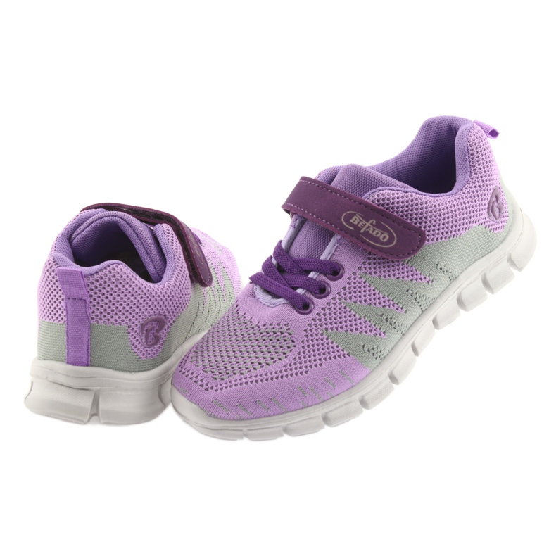 Scarpe per bambini Befado 516Y025 viola grigio 4