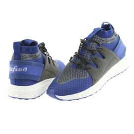 Scarpe per bambini Befado 516Y029 blu grigio 4