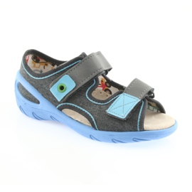 Scarpe per bambini Befado pu 065P125 blu grigio 2