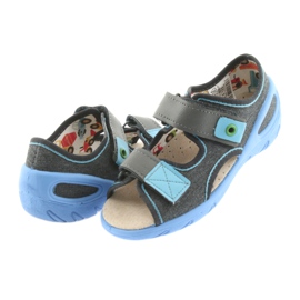 Scarpe per bambini Befado pu 065X125 blu grigio 5