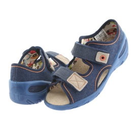 Scarpe per bambini Befado pu 065X126 marrone blu navy 4