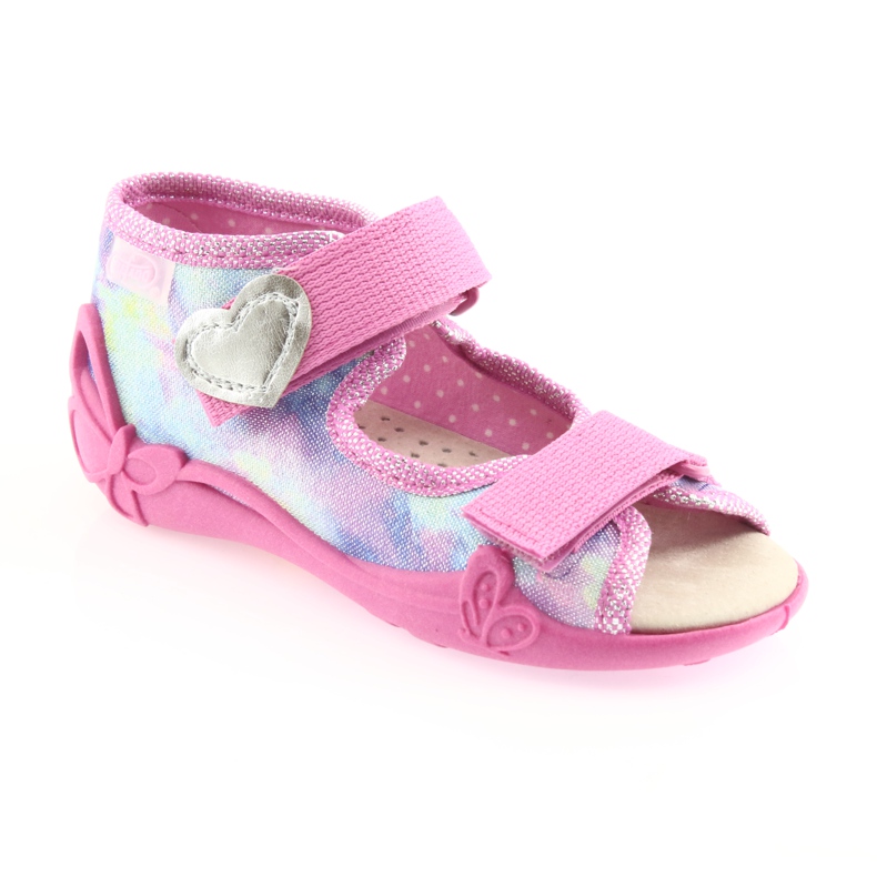 Scarpe da bambino gialle Befado 342P005 multicolore rosa 2