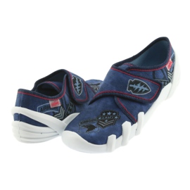 Scarpe per bambini Befado 273Y242 nero rosso blu navy 4