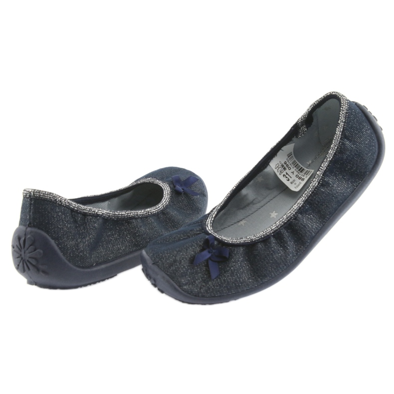 Scarpe per bambini Befado 980Y096 grigio blu navy 4