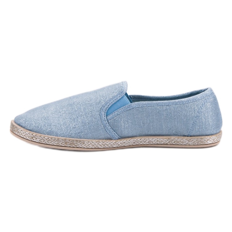 Ideal Shoes Slip comodi blu 1