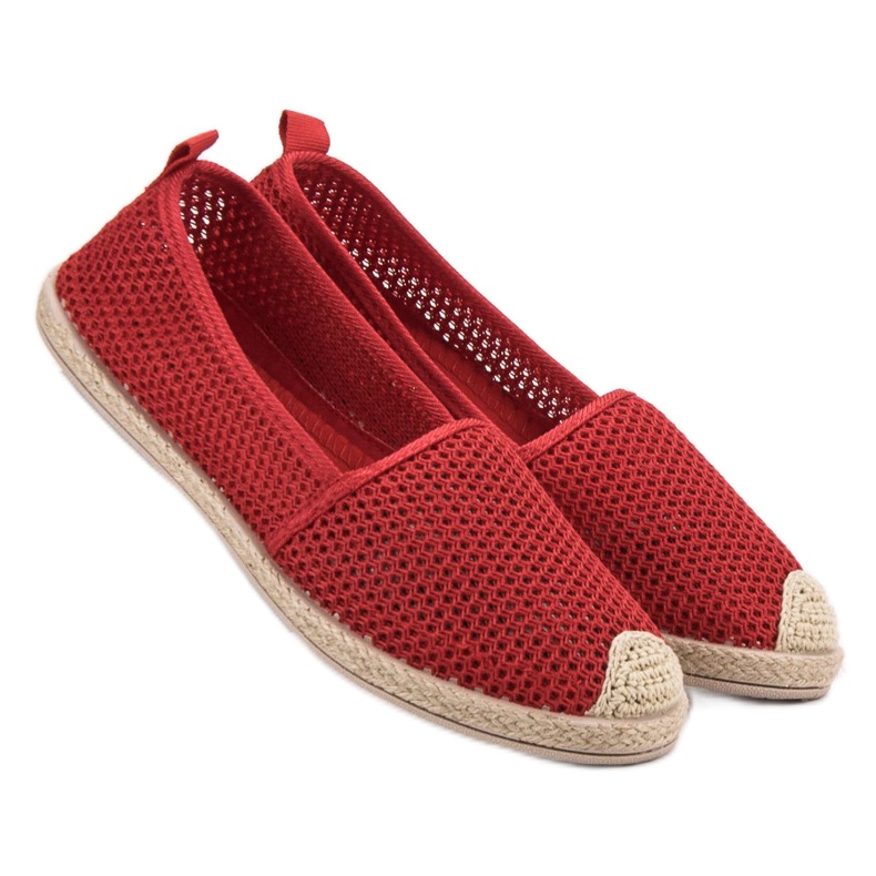 Seastar Espadrillas in tessuto rosso 1