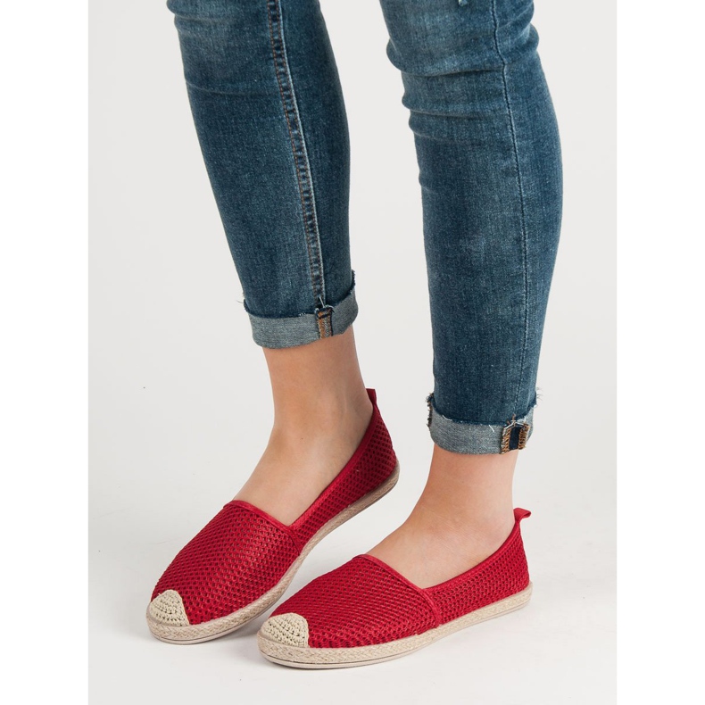 Seastar Espadrillas in tessuto rosso 2