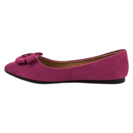 Ch. Creation Ballerina In Pelle Scamosciata In Spitz rosa 1