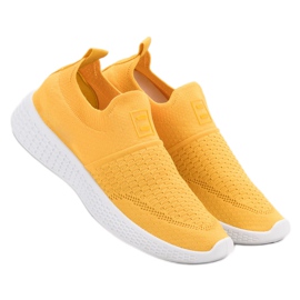 Weide Calzature in tessuto alla moda giallo 2