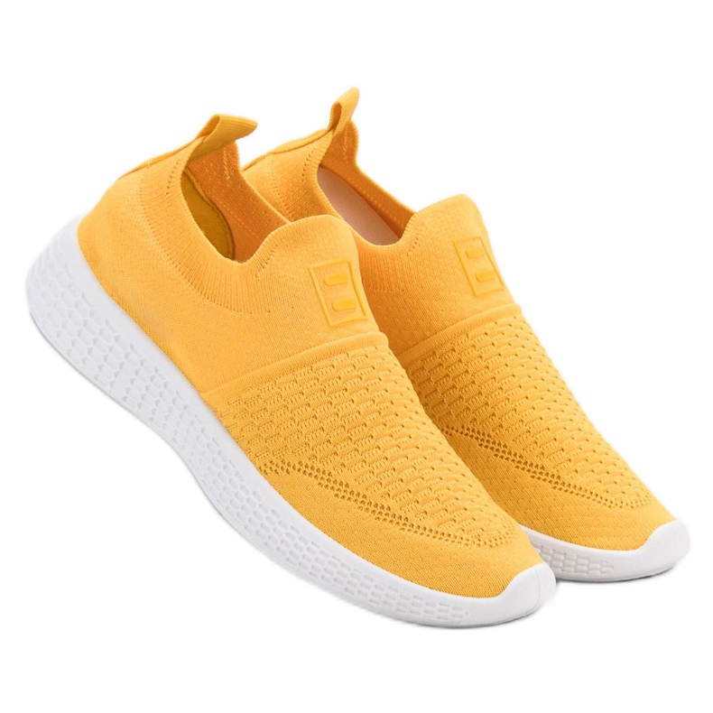 Weide Calzature in tessuto alla moda giallo 2
