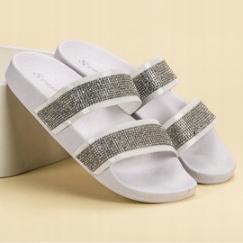 Seastar Pantofole Bianche Con Cristalli bianco multicolore 1