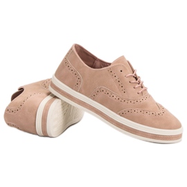 SHELOVET Francesine in polvere rosa 1