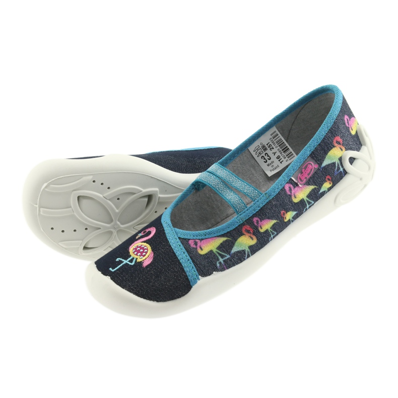 Scarpe per bambini Befado 116Y251 blu grigio blu navy 5