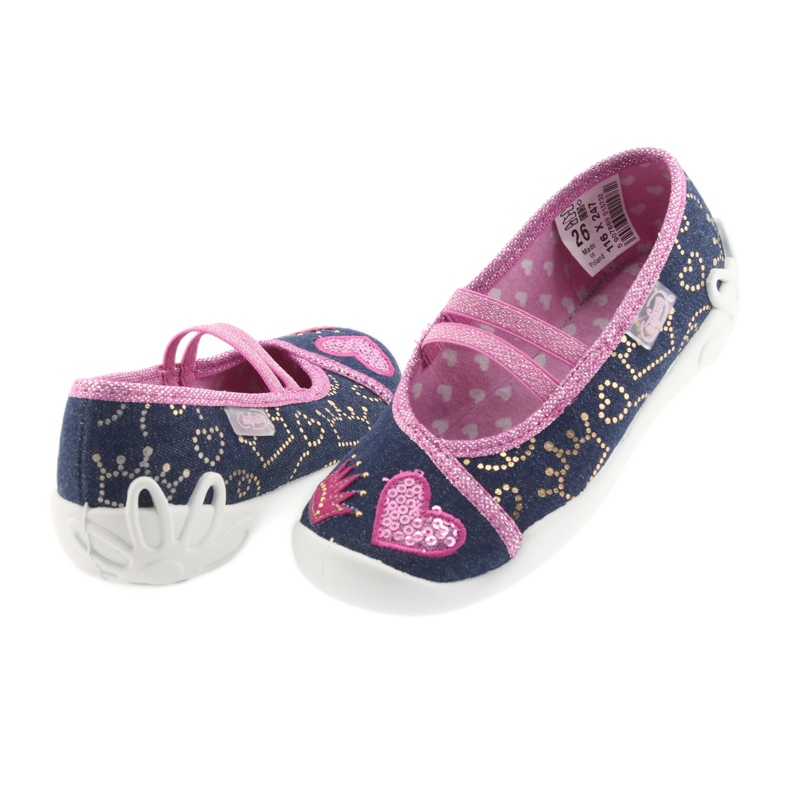 Scarpe per bambini Befado 116X247 giallo rosa blu navy 5