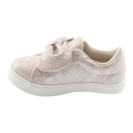 Sneakers American Club ES23 fiocco rosa grigio 2