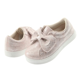Sneakers American Club ES23 fiocco rosa grigio 4