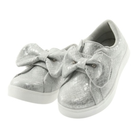 Sneakers ES23 con fiocco argento American Club grigio 2