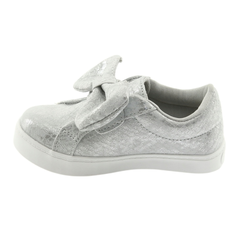Sneakers ES23 con fiocco argento American Club grigio 1