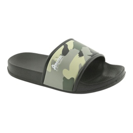 Pantofole mimetiche profilate American Club verdi nero verde 1