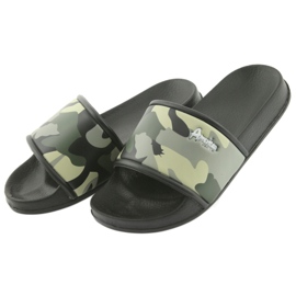 Pantofole mimetiche profilate American Club verdi nero verde 3