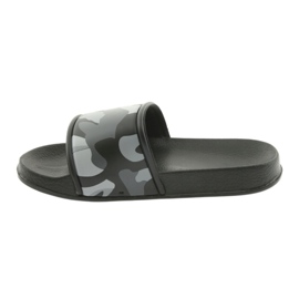 Pantofole camo profilate grigie American Club nero grigio 2